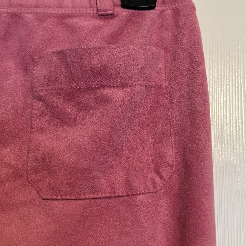 Pink polyester pants. Size Small - Picture 6 of 8